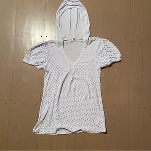 Splendid short sleeve hooded top